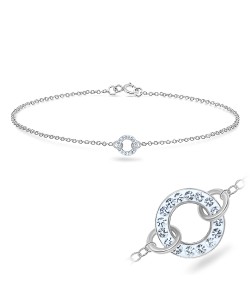 Round Shape with Ferrido Silver Bracelet BRS-174